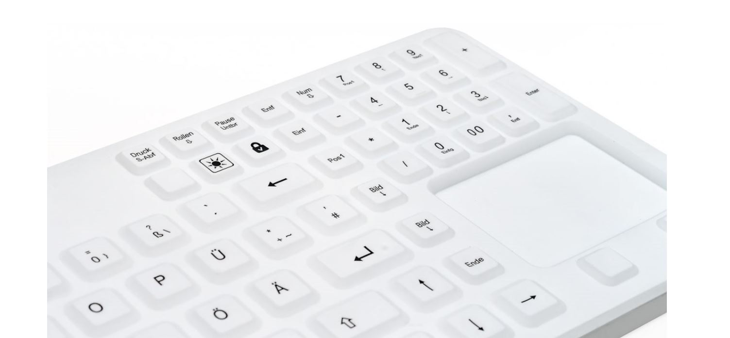 Detail - Cleantype Prime Touch siliconen toetsenbord