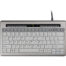 Compact ergonomisch toetsenbord S-board 840 van Bakker Elkhuizen met USB-aansluiting en wit design