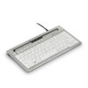 Compact ergonomisch toetsenbord S-board 840 van Bakker Elkhuizen met USB-aansluiting en wit design