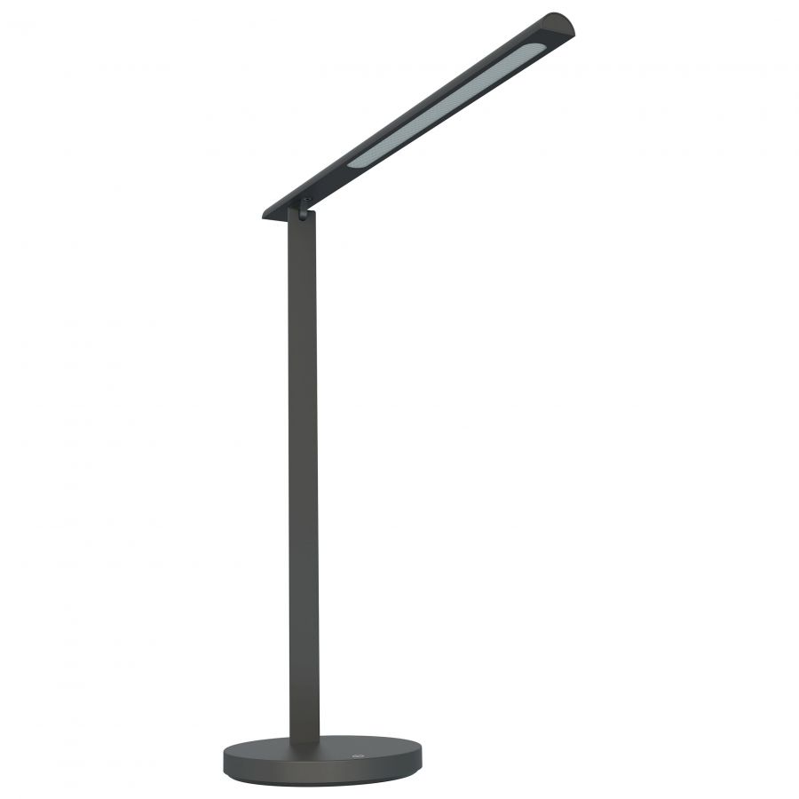 NIILA USB bureaulamp zwart met LED-verlichting en USB-poort
