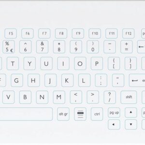 Bovenaanzicht - Purekeys compact medisch toetsenbord (medical keyboard)