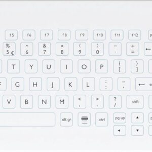 Bovenaanzicht - Purekeys medisch toetsenbord met touchpad