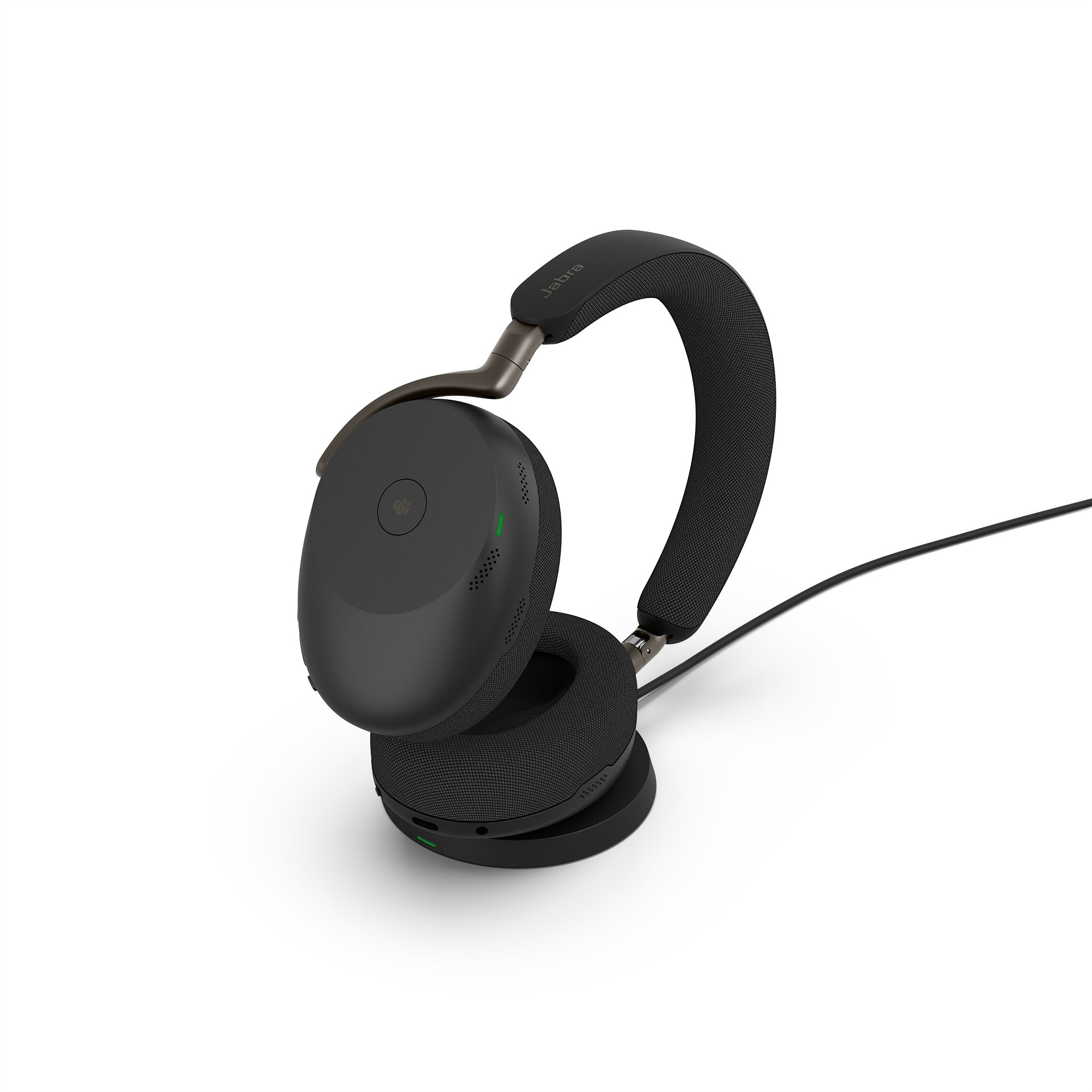 Jabra Evolve3 85 in dockingstation – MS – transparant met schaduw